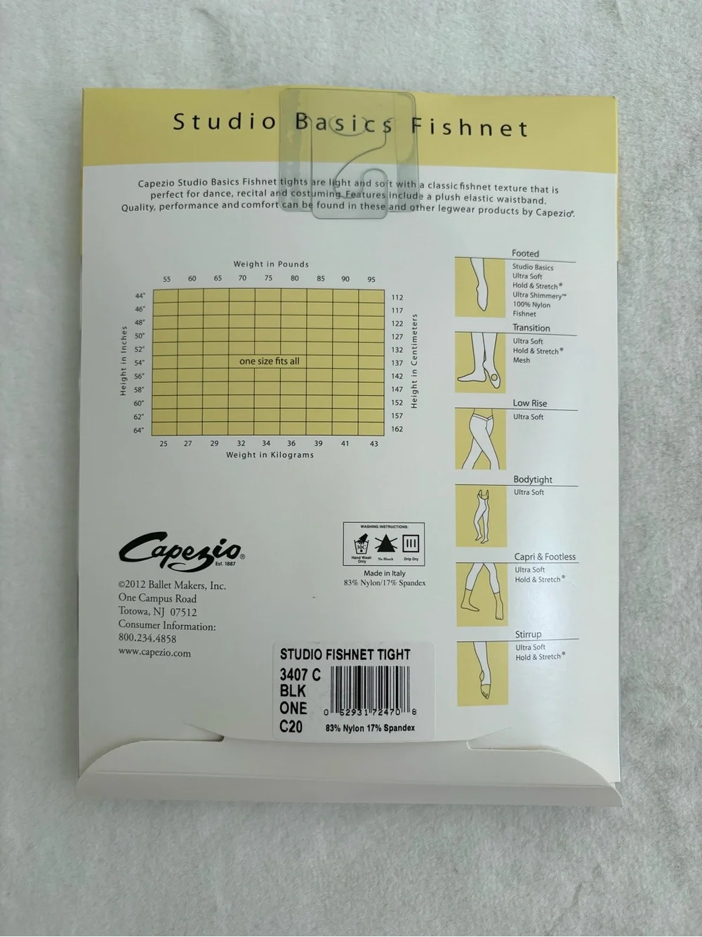 Capezio classic fishnet